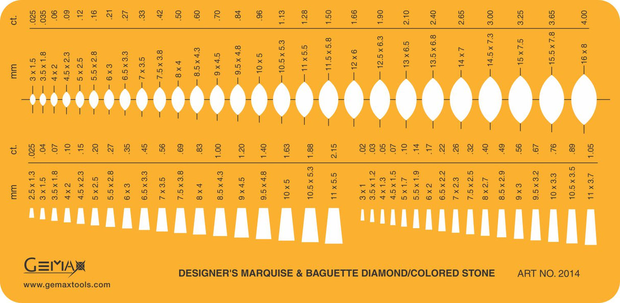 Jewelry Template - Marquise & Baguette - #2014