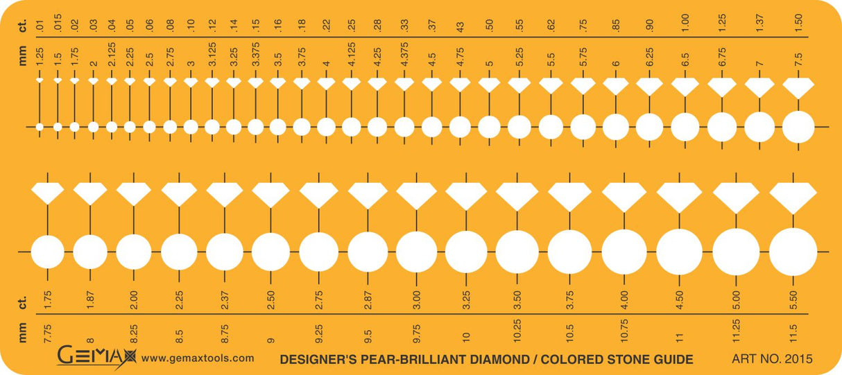 Jewelry Template - Diamond Gauge -  #2015