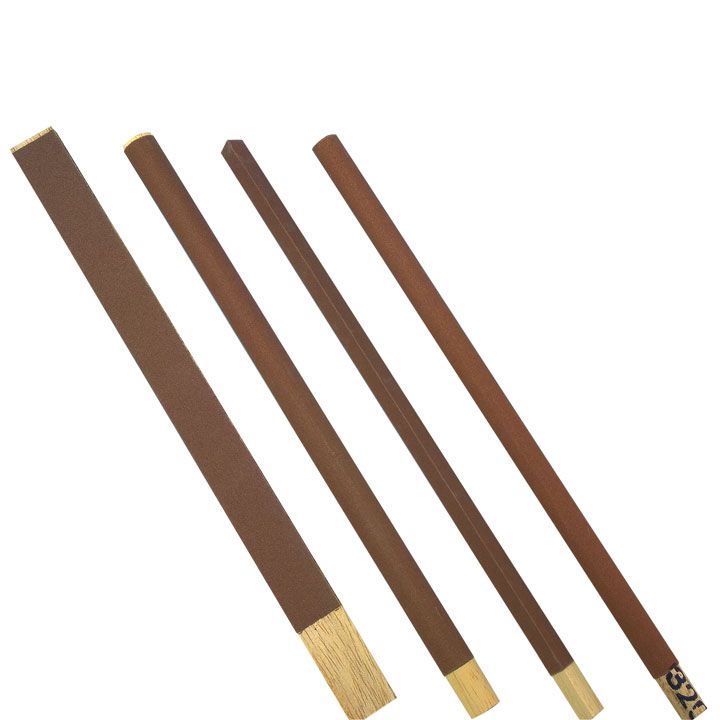 Mix of 10 emery sticks, flat, round, halfround, triangle