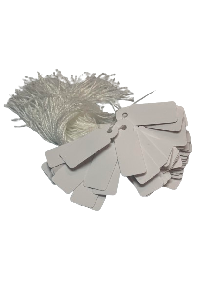 White labels with strung - PAPER