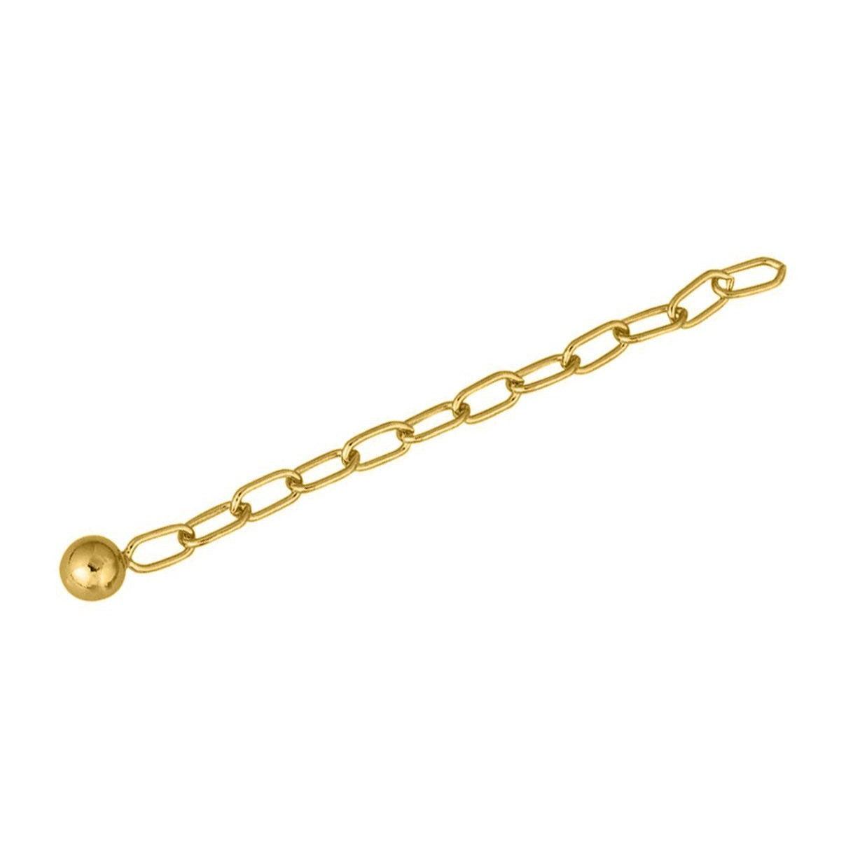 Prolongation chains 925/- silver gold plated