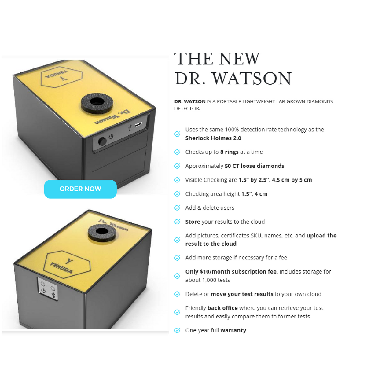 *NEW* Dr. Watson – CVD & HPHT Diamond Detector by Yehuda