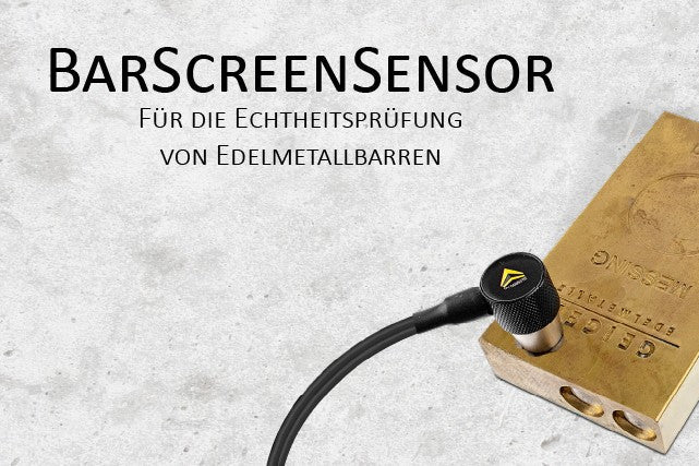 Barscreensensor - for testing precious metal bars