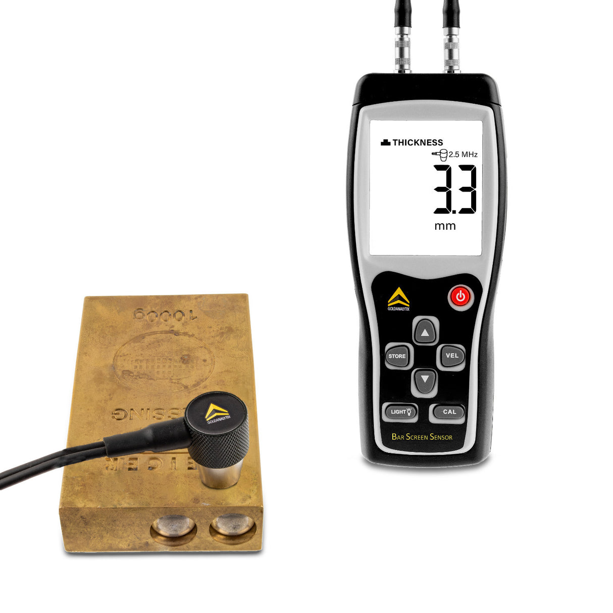 Barscreensensor - for testing precious metal bars