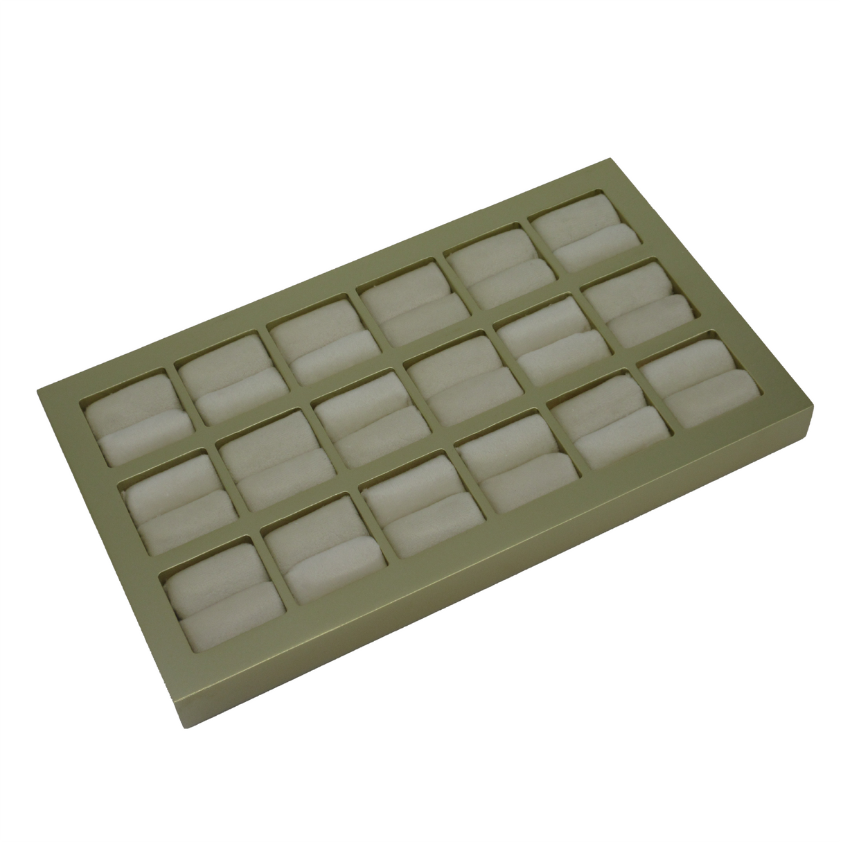 Gold Look Ring Display Tray – Holds 18 Rings