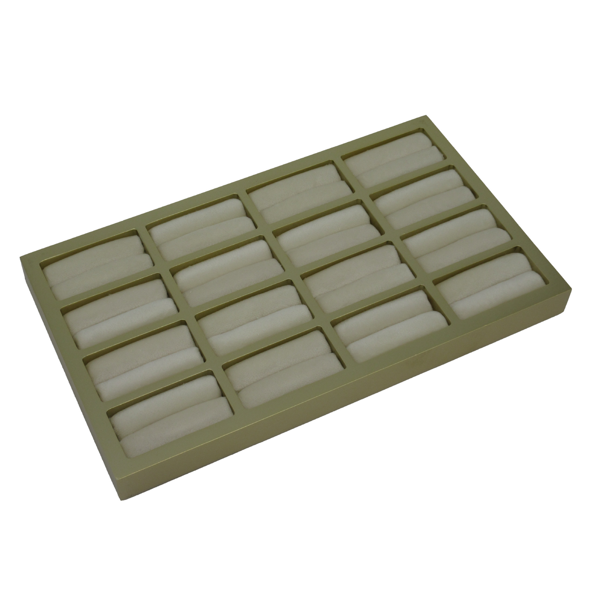 Gold Look Wedding Band Display Tray – 16 Compartments