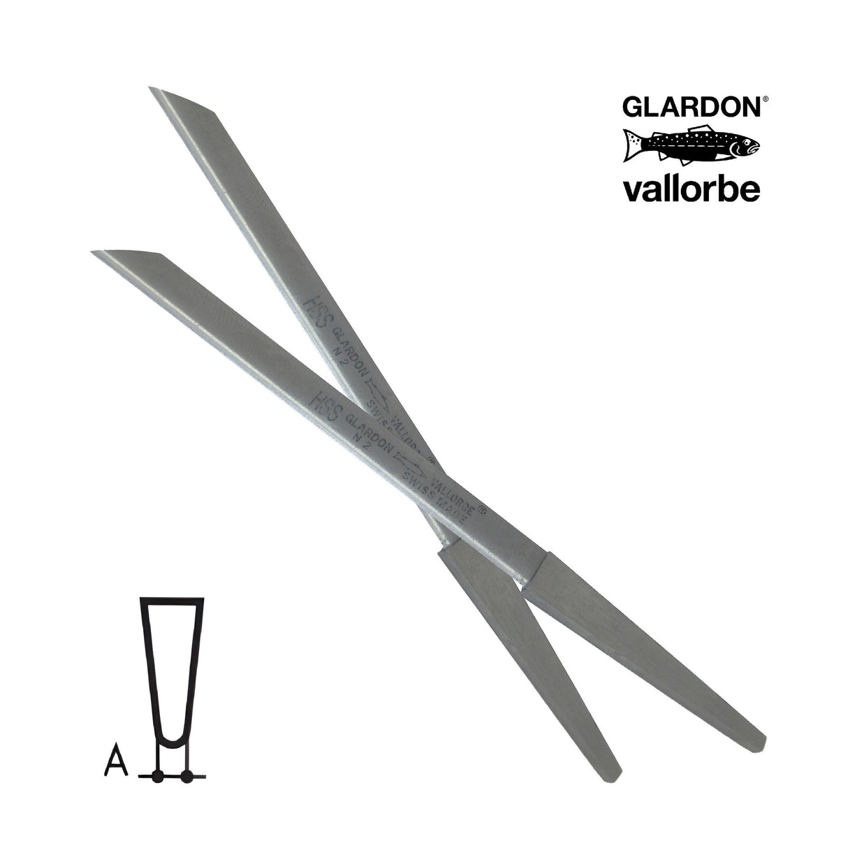 High Speed Gravers - Yellow Tang-VALLORBE - Round Edge-HSS