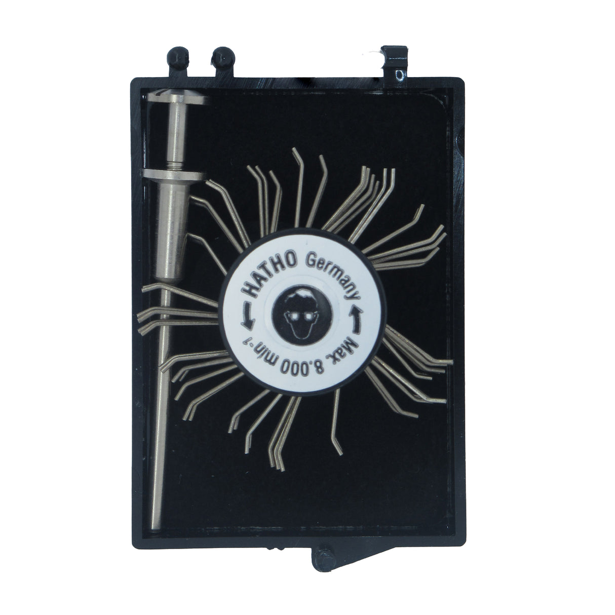 Hatho MiniMat texturing brushes with steel wires and plastic hub