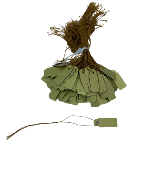 Tags PVC with string - GOLD