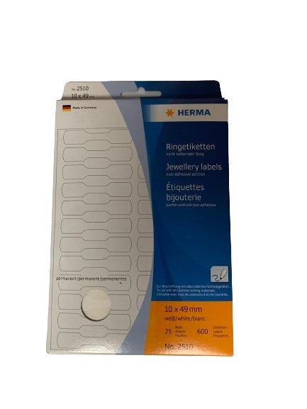 Ring Tags Herma - White