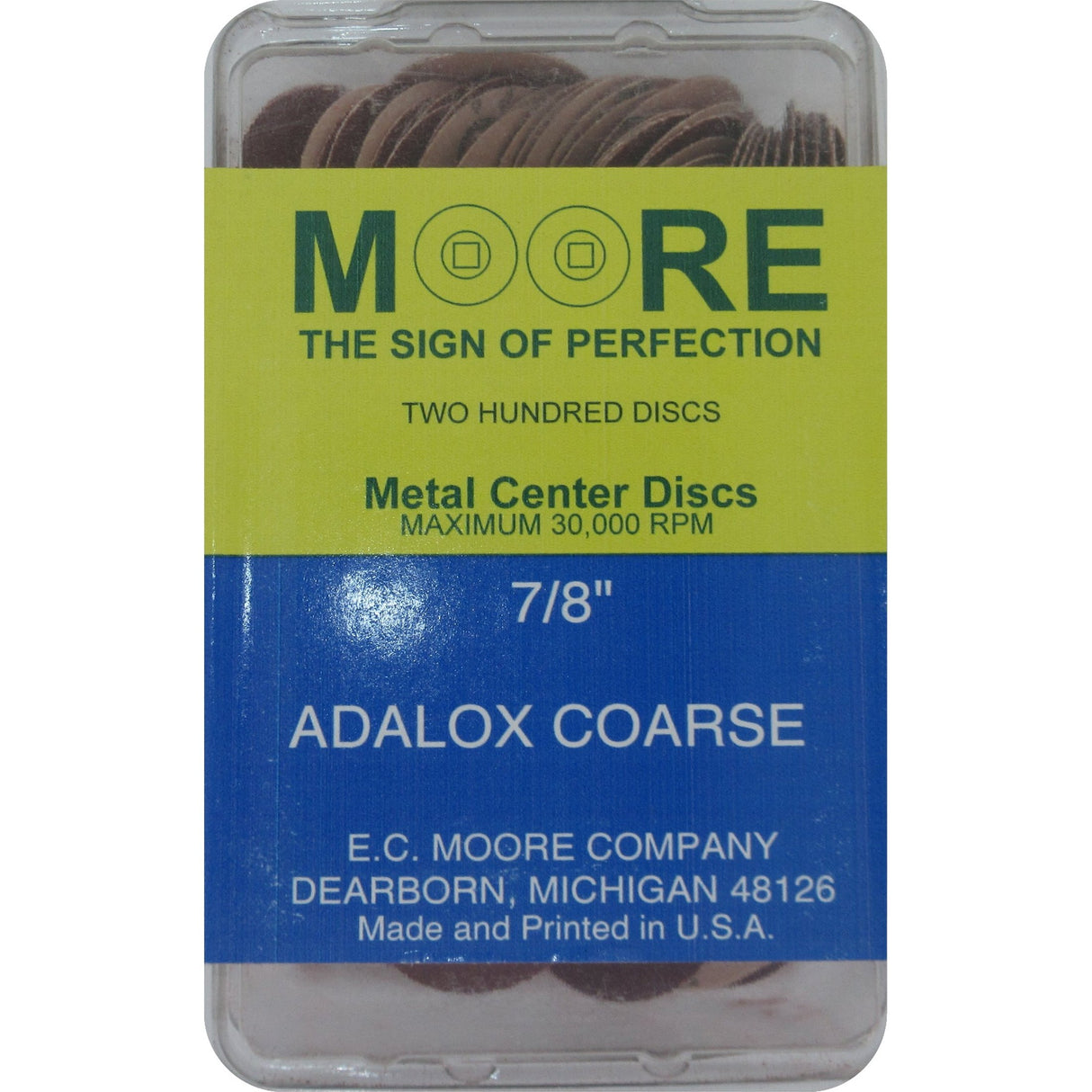 Moore Adalox Snap-on Discs 200pcs