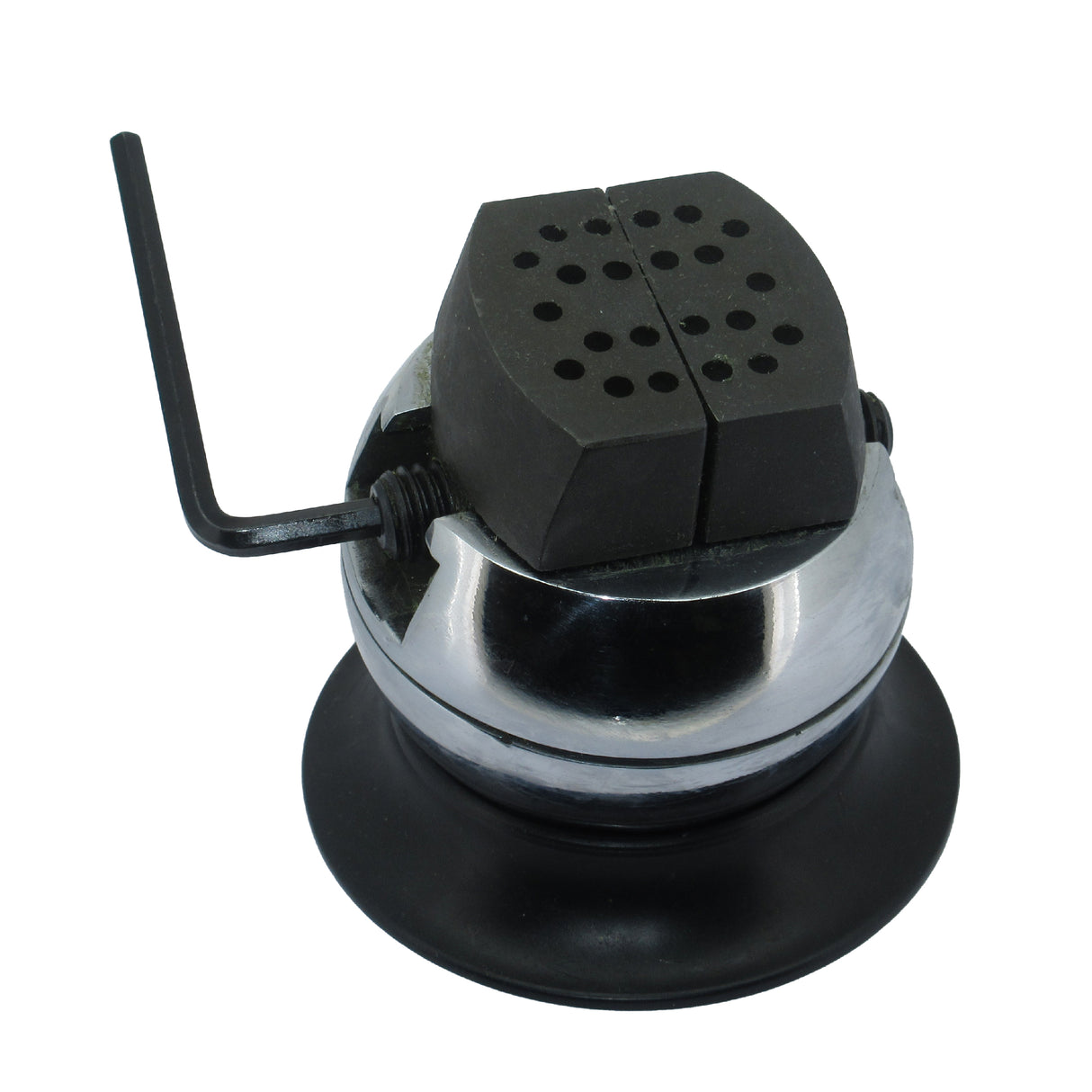 Small engraving ball for hobbyists and professional jewelers with vibration-dampening base