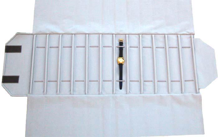 Jewelry Roll - Bracelets - Watches - 12 elastics - BLACK