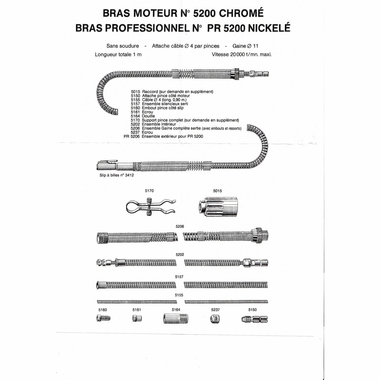 Techdent Flexible arm & Spare Parts