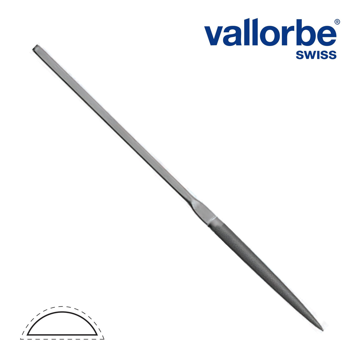 Escapement File - Vallorbe - Half Round