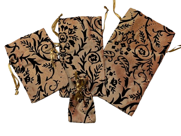 Pouches with drawstring - 4 Sizes - Sold per 12pcs