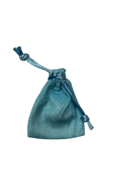 Baby Bleu Mini Velvet Pouch - Square