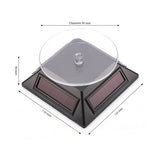 Solar Powered Rotating Turntable  - Black or Silver
