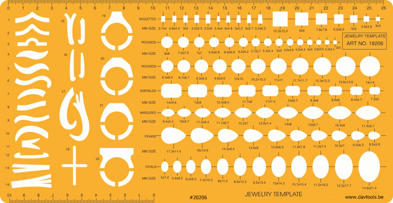 Jewelry Template - #20206