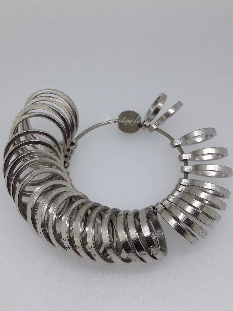 OUTLET! METAL RINGSIZER USA/CANADA - SIZES : 1 - 15.5