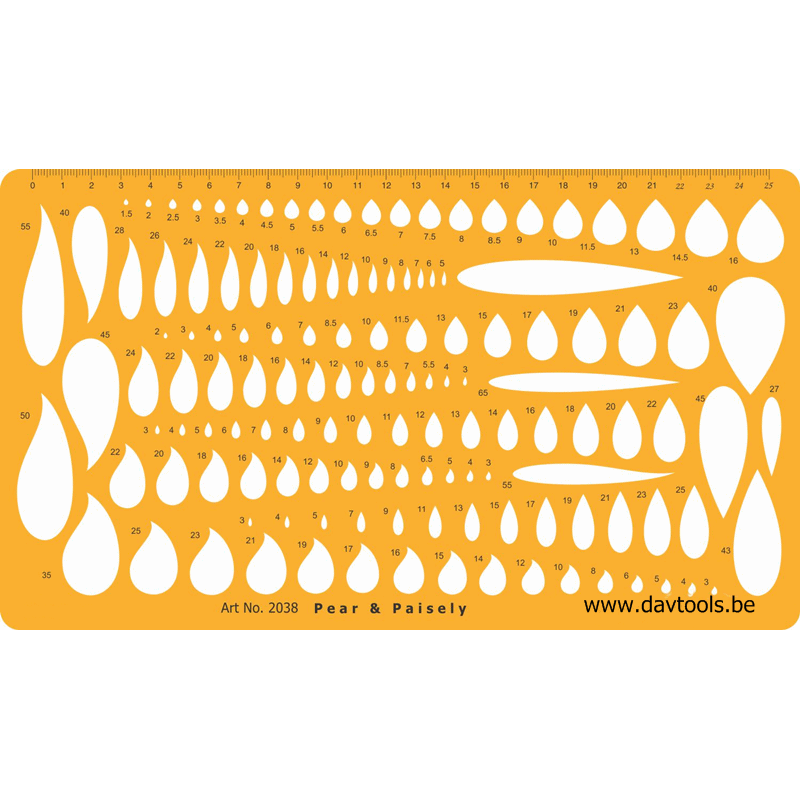 JewelryTemplate - Pear & Paisley - #2038