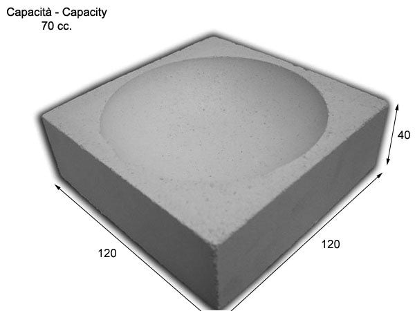 Square Ceramic Crucibles - 120x120mm