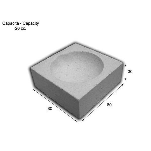 Square Ceramic Crucibles - 80x80mm