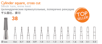 Bur - Cone Square, Cross Cut - Meisinger - fig.38