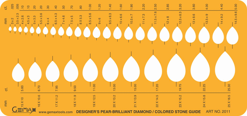 Gemax Jewelry Template - PEAR - #2011