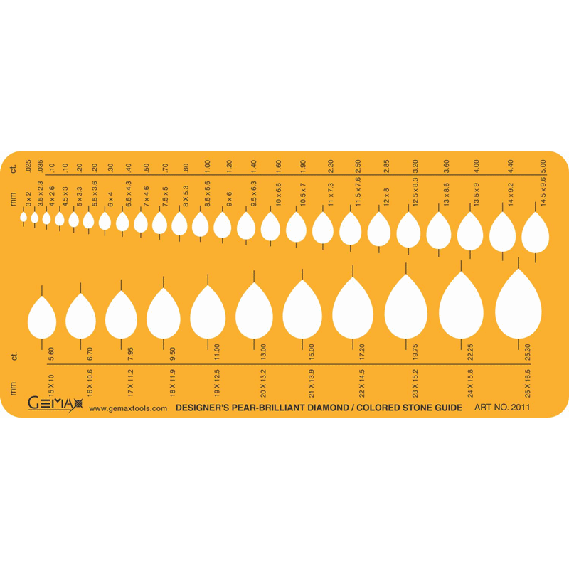 Gemax Jewelry Template - PEAR - #2011