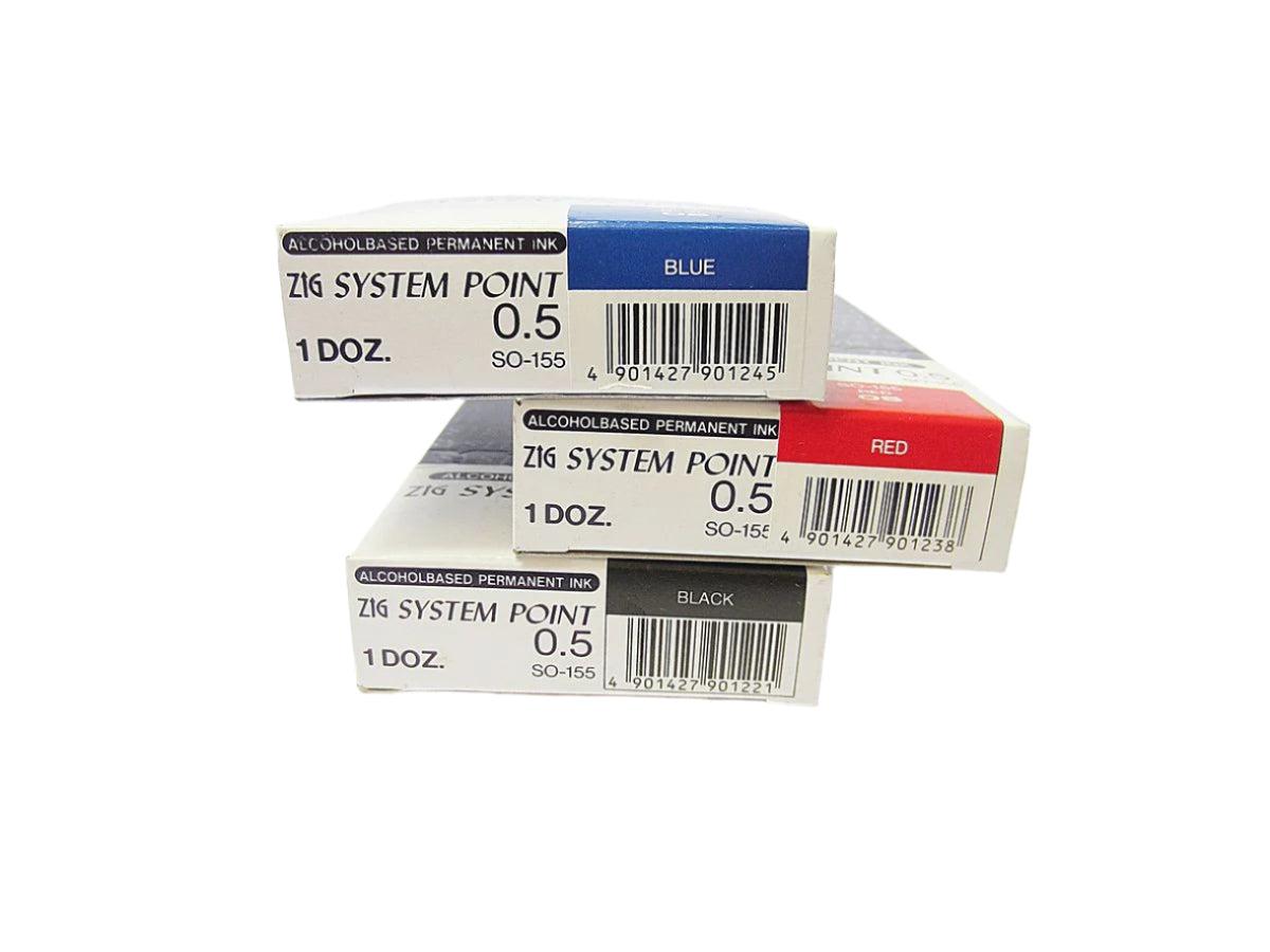 Promotion Markers - Zig System Point 0,5 - Kuretake Japan