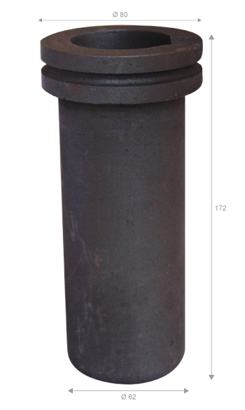 Graphite crucible for electric furnace 3kg