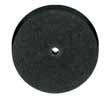 Silicone Unmounted Wheel - SQ/Edge - Black - Ø17x 6 x 1.5 MM