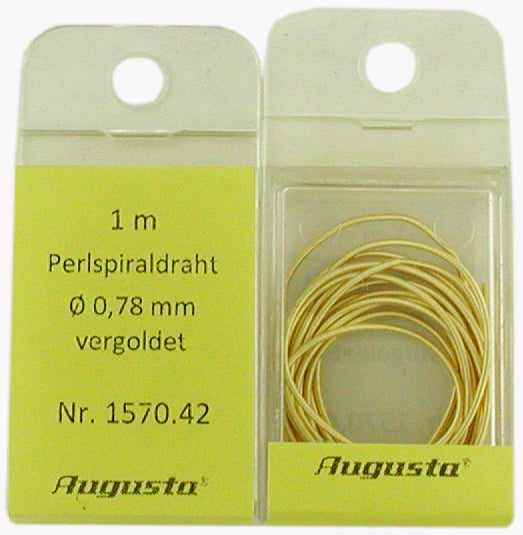 Spiral Wires for Necklaces - Silver Plated or Gold Plated