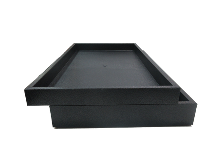 Stackable Plastic Trays - Black