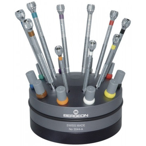 Bergeon - Rotating stand with 10 screwdrivers