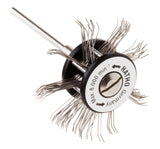 Hatho MiniMat texturing brushes with steel wires and plastic hub