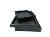 Stackable Plastic Trays - Black