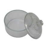 Glass pot with lid for acid storage – prevents evaporation and dust