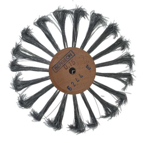 Bergeon 6244E steel wire scratch brush wheel Ø0.15 mm