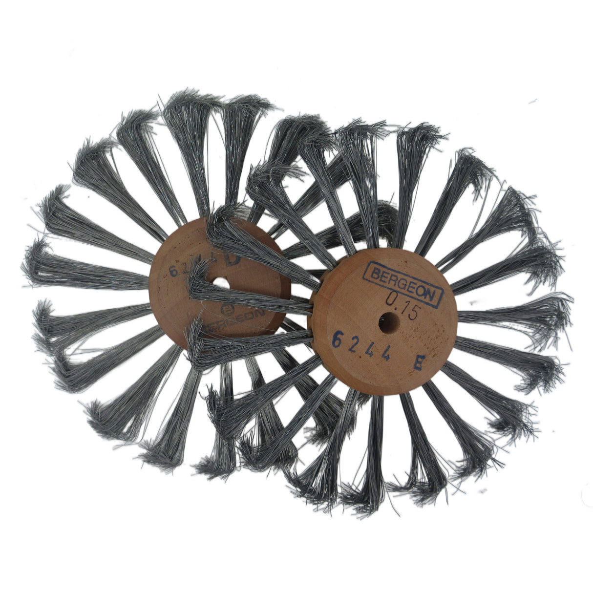 Bergeon 6244 steel wire scratch brush wheel set