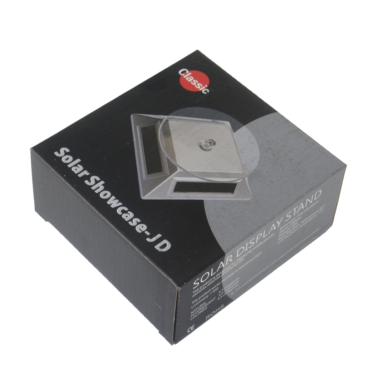 Eco-friendly solar jewelry display stand for diamonds and gemstones