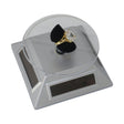Solar-powered rotating diamond display stand with 360-degree rotation