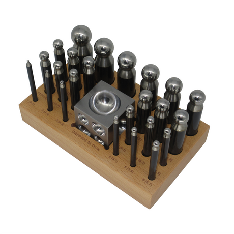 Wooden Base Dapping Punch Set of 24