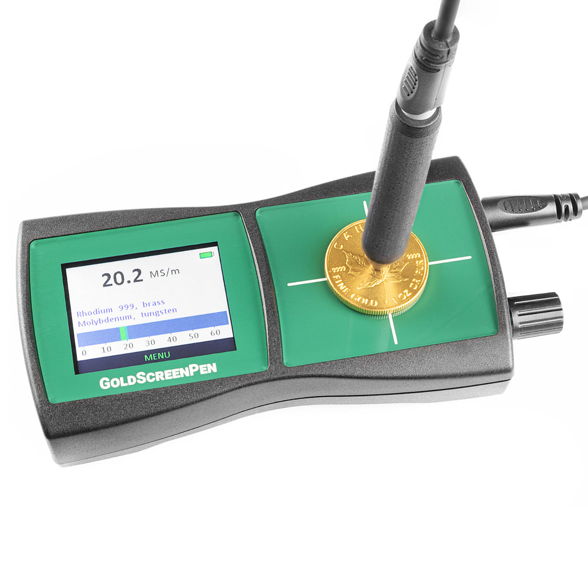 GoldScreenPen gold and silver testing device for coins and bars