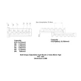 Adjustable ingot mould capacity chart 6 hole 80mm