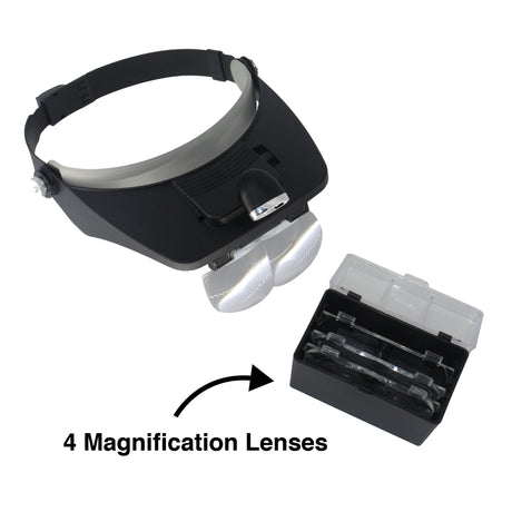 hands free magnifying visor for crafts sewing embroidery and model building