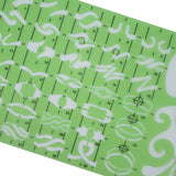 jewelry design stencil with ring design and gemstone setting shapes