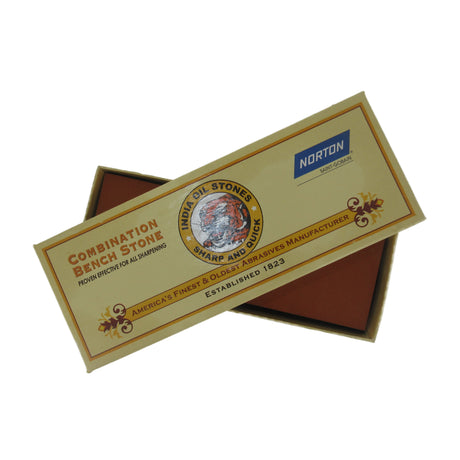 Norton combination bench stone in box – India oil sharpening stone small