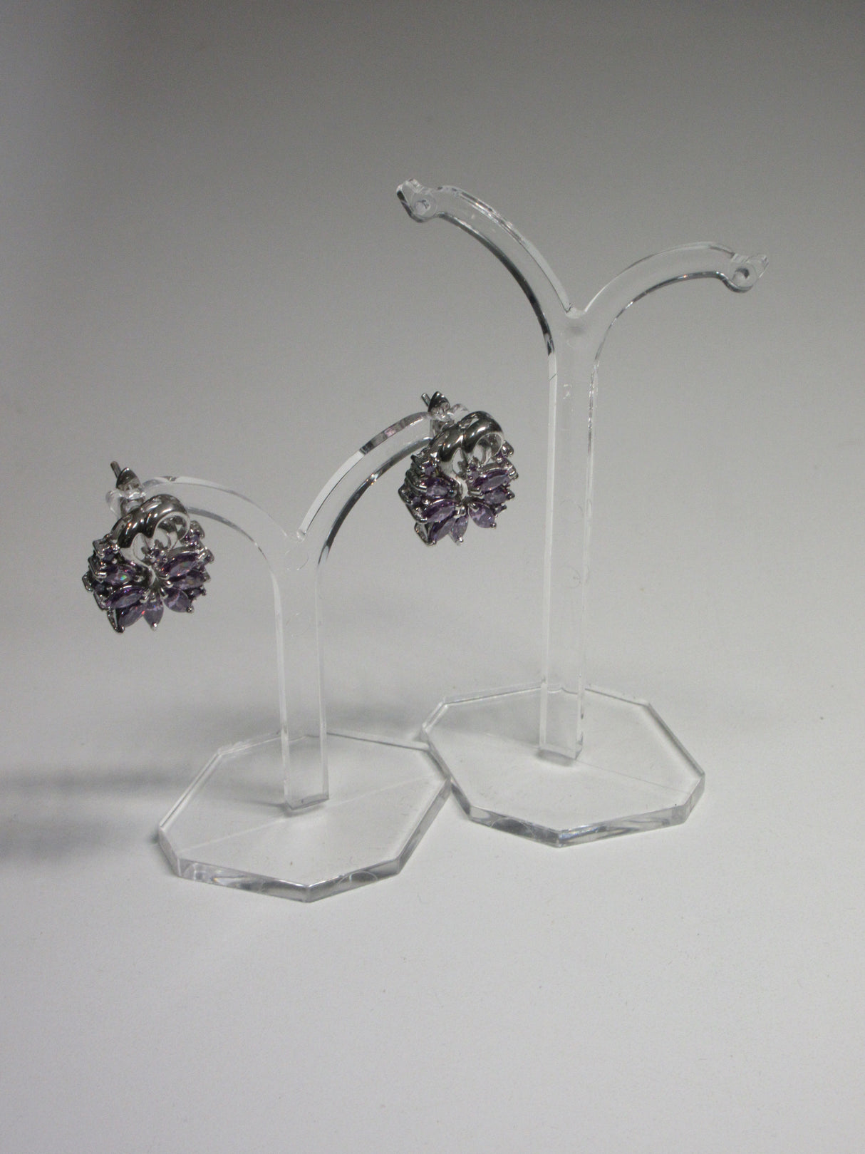 Plastic Earring Stand - Transparant